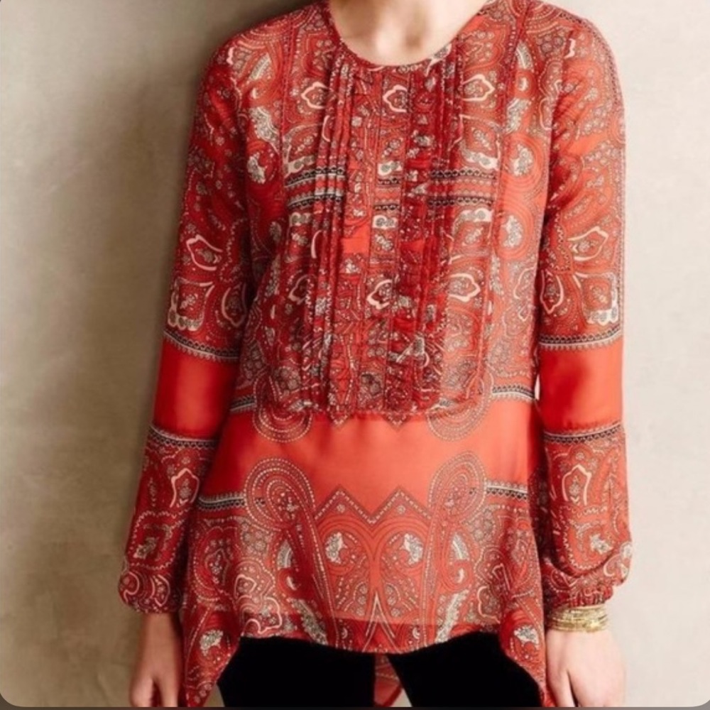 LAST CHANCE Love Sam Kamala Anthropologie Peasant Blouse